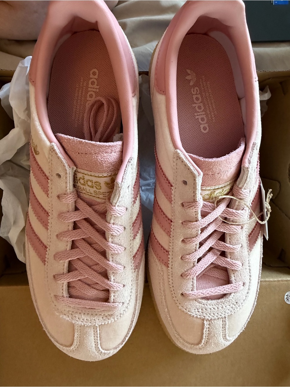 adidas Women's Pink Suede Gazelle-Inspired Sneakers
